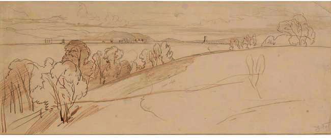 The Aqueduct Of Claudia, The Roman Campagna, Italy — Edward Lear