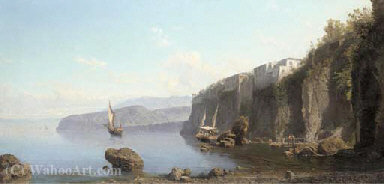 Fisherman Off The Bay Of Sorrento — Alessandro La Volpe