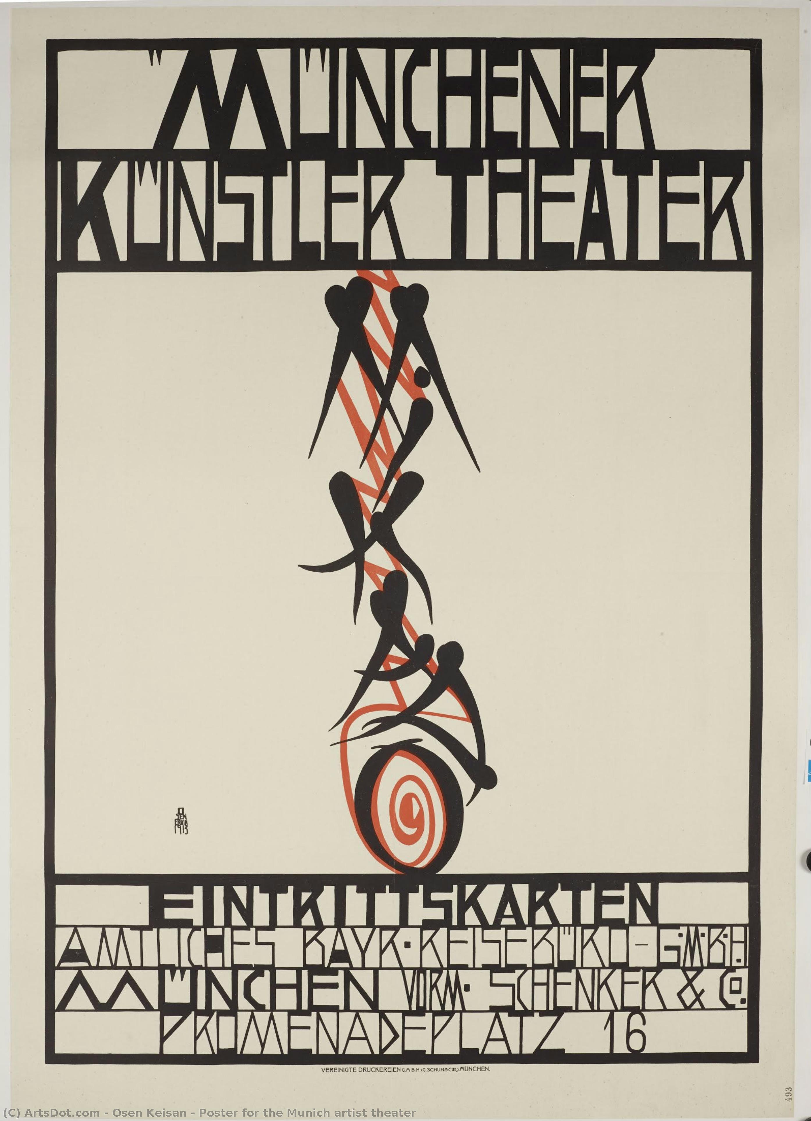 Poster For The Munich Artist Theater — Osen Keisan