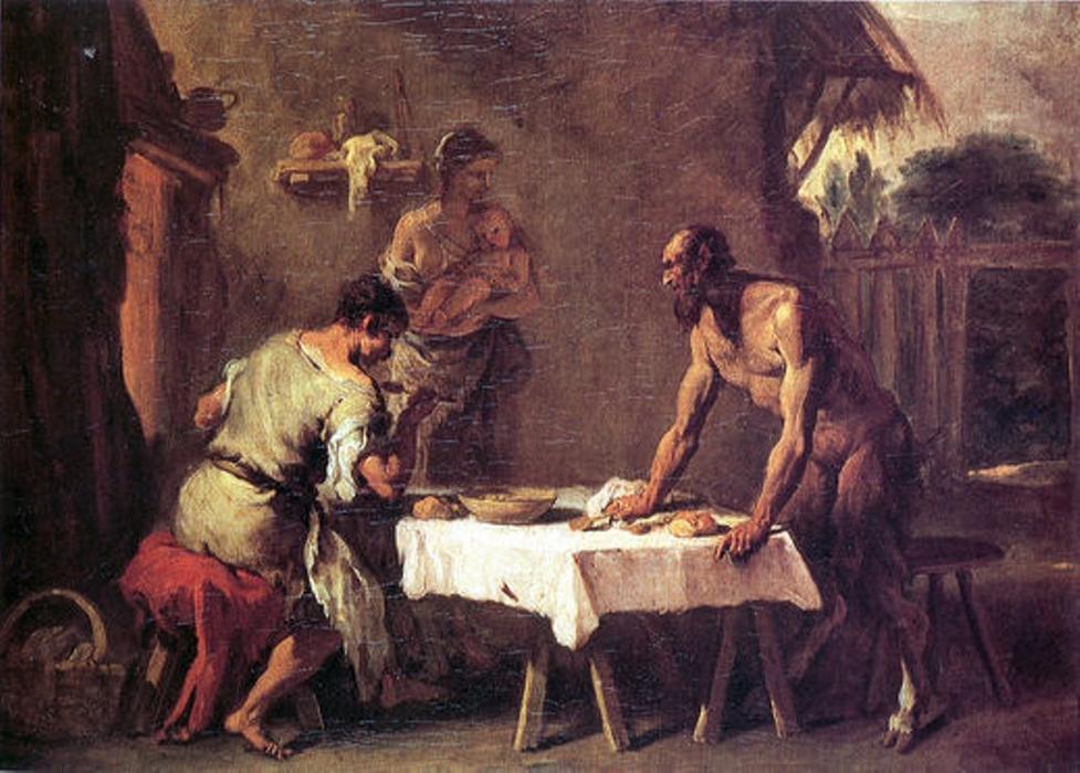 Satyr And A Farmer — Sebastiano Ricci