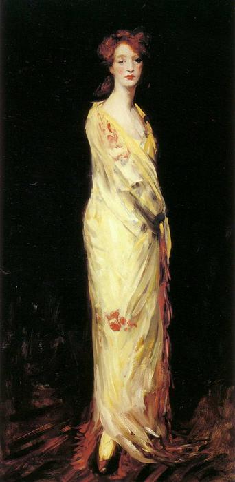 Marjorie In A Yellow Shawl — Robert Henri
