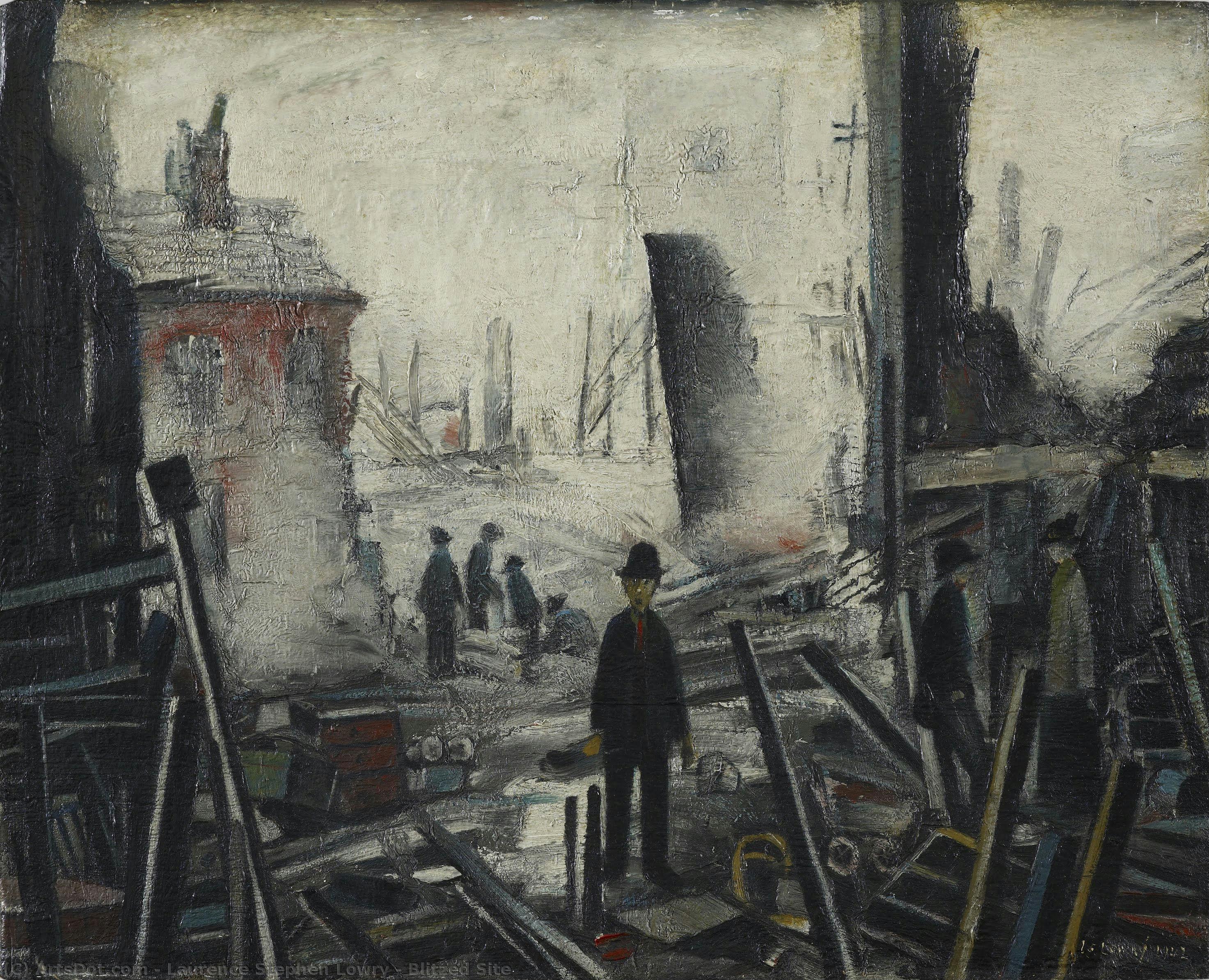 Blitzed Site — Laurence Stephen Lowry