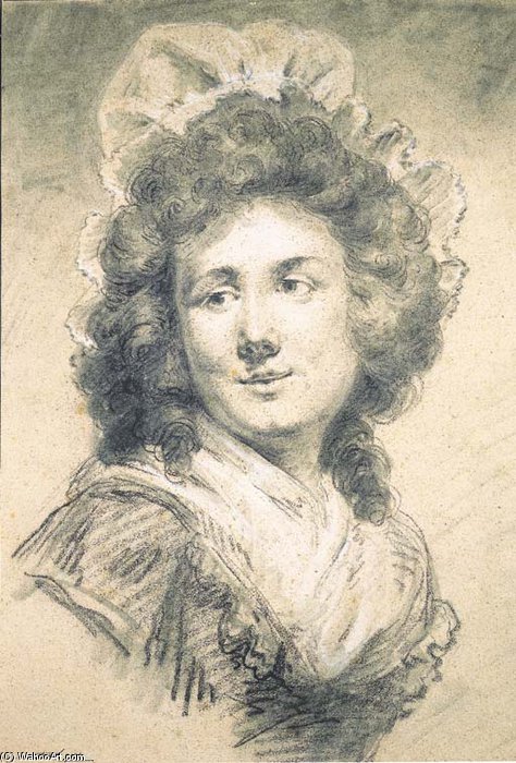 Portrait Of Catherine-noële Grand — Antoine Vestier Avallon Paris
