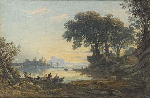 Conway Castle, Wales — John Varley I (the Older)