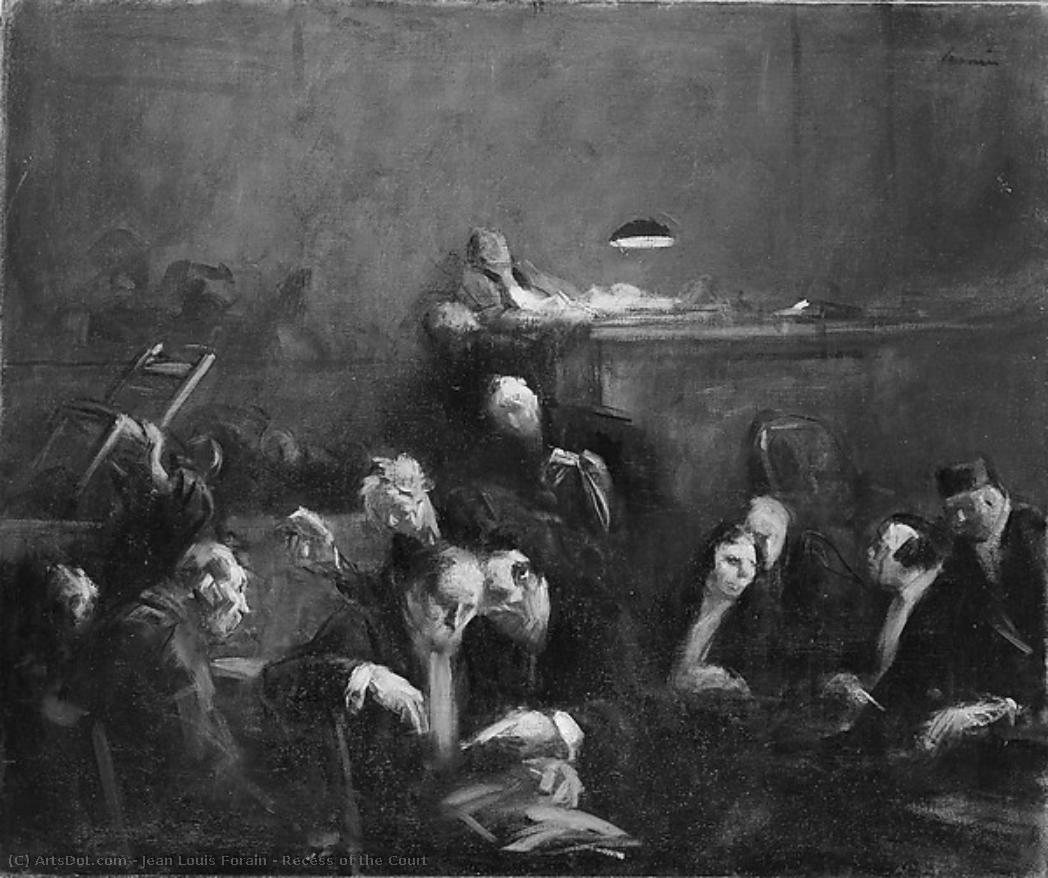Recess Of The Court — Jean Louis Forain