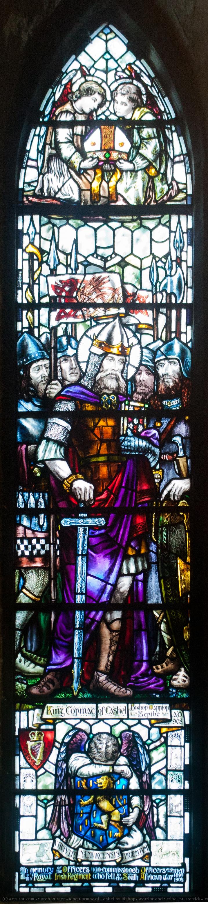 King Cormac Of Cashel As Bishop, Warrior And Scribe. St. Patrick's Cathedral In Dublin — Sarah Purser