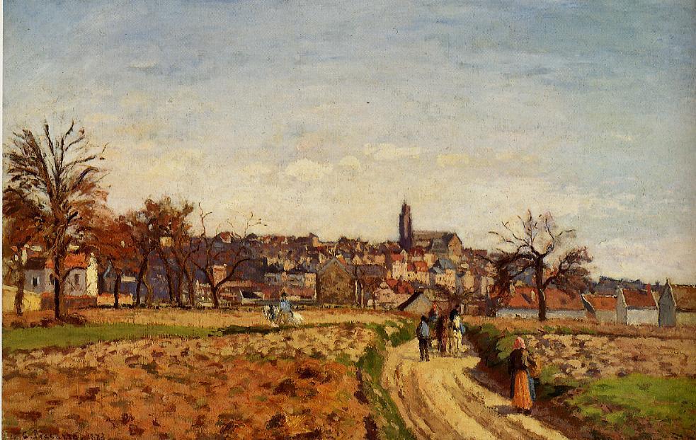 View Of Pontoise — Camille Pissarro