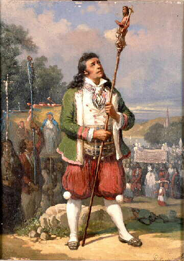 Homme De Plougastel Daoulas En Procession — Louis Caradec