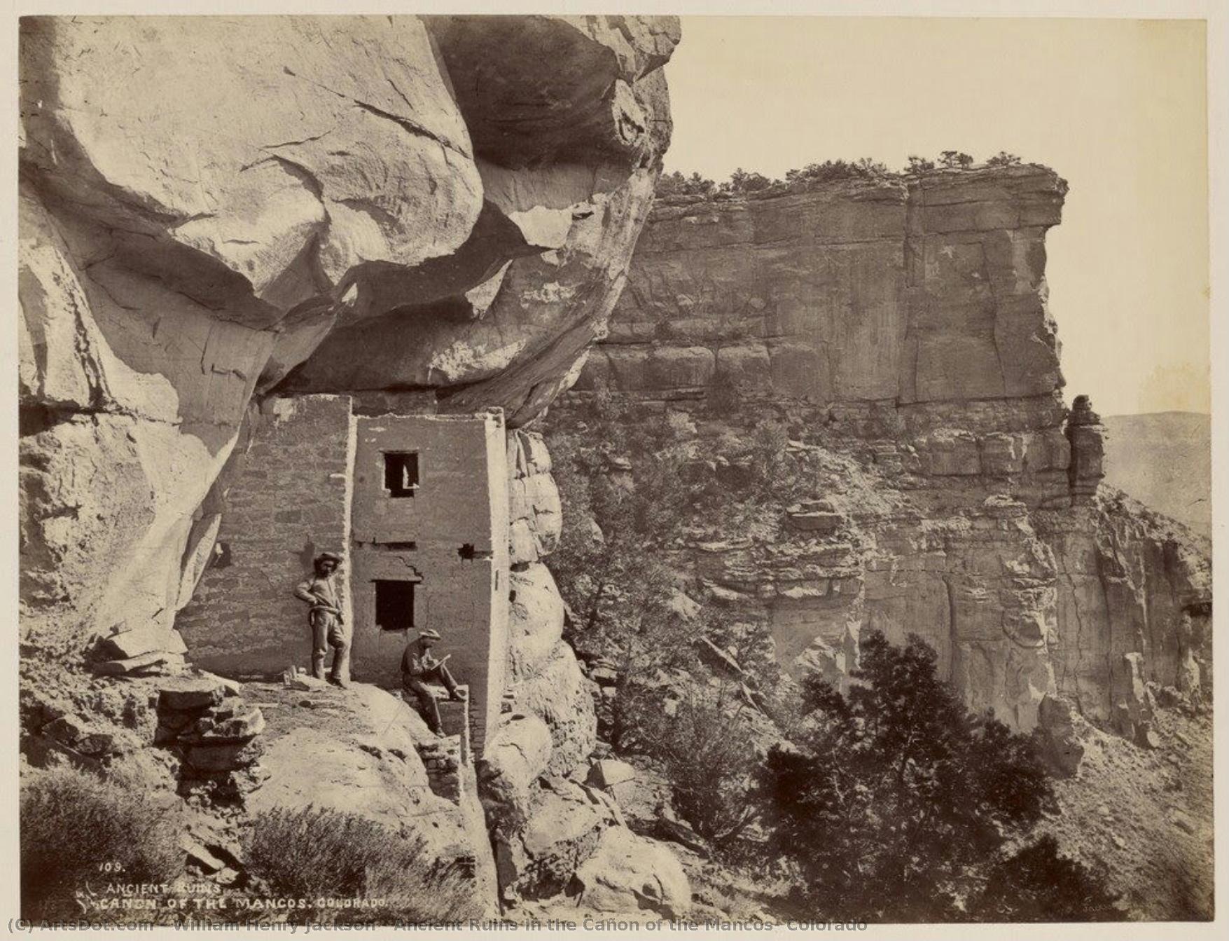 Antike Ruinen Im Cañon Des Mancos, Colorado — William Henry Jackson