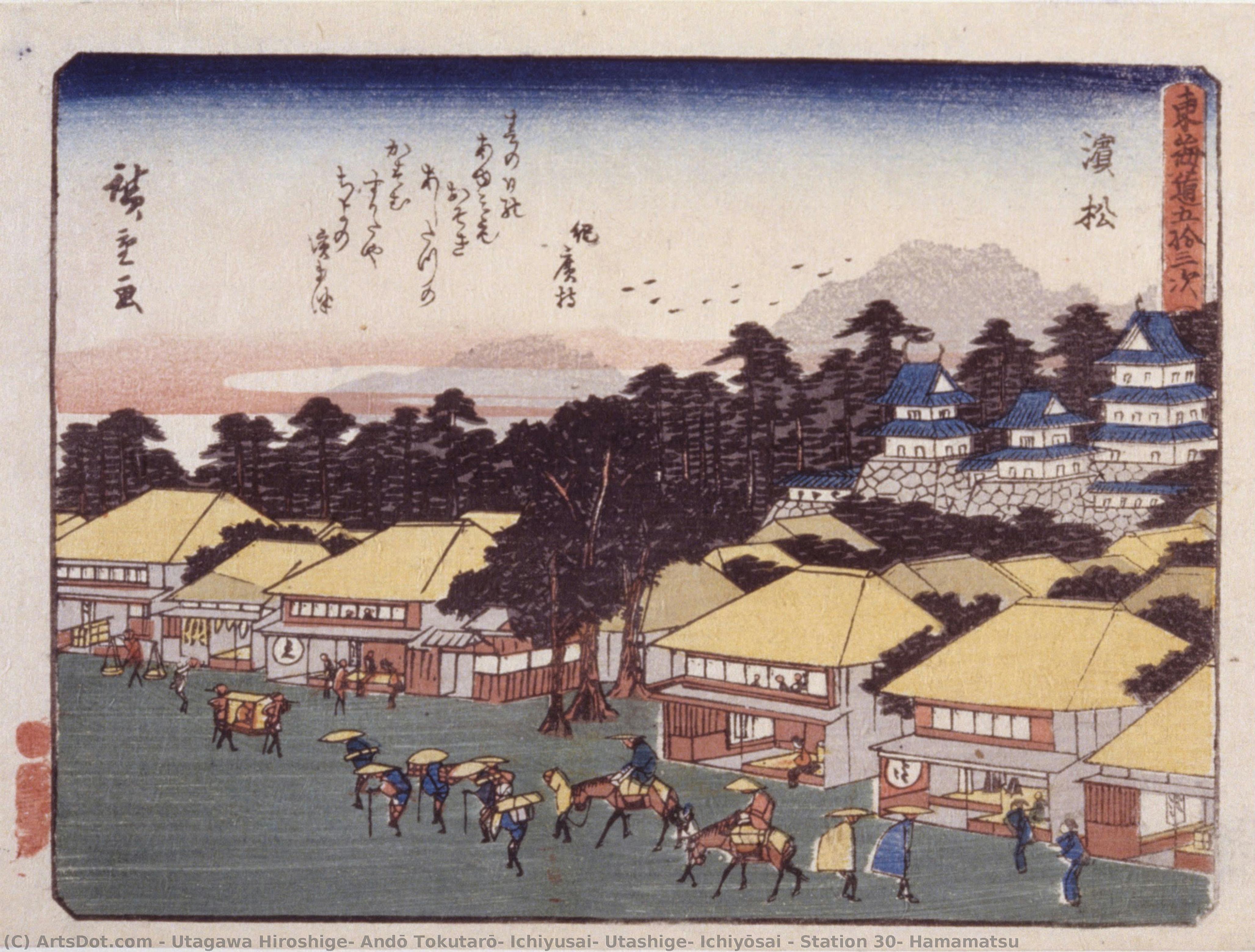 Station 30, Hamamatsu — Utagawa Hiroshige