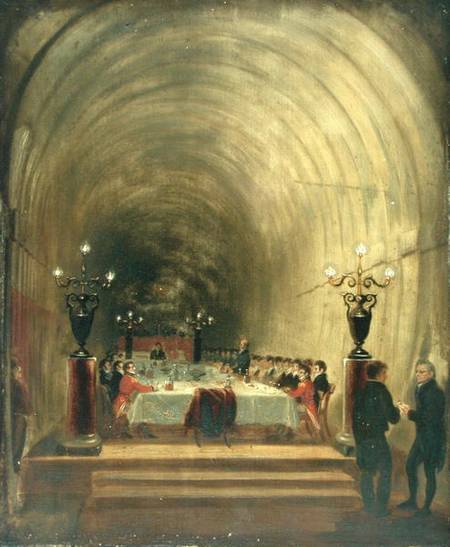 Anquet In Thames Tunnel Held On 10th November To Celebrate The Tunnel's Progress — George Jones