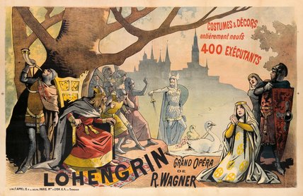Poster Advertising Wagner's 'lohengrin' — Alfred Choubrac