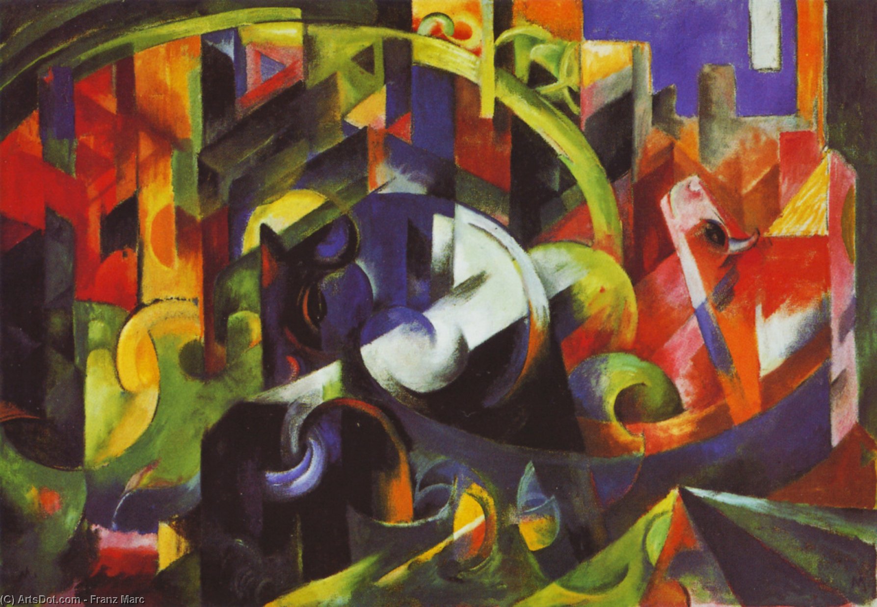 Picture With Cattle — Franz Marc