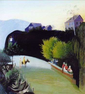 Electrically Illuminated Trees In Fajce — Gulacsy Lajos Kalman