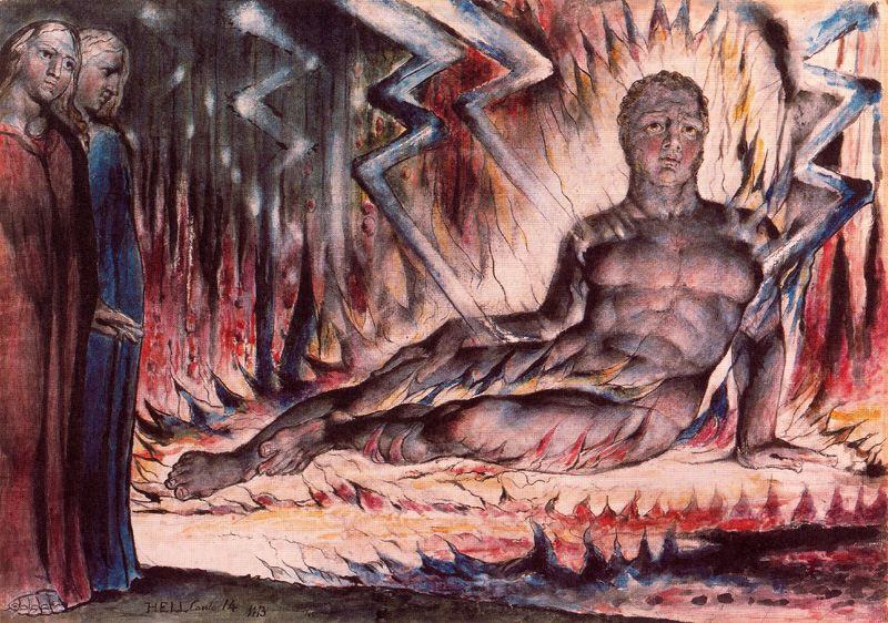 The Blasphemous Capaneus — Уильям Блейк