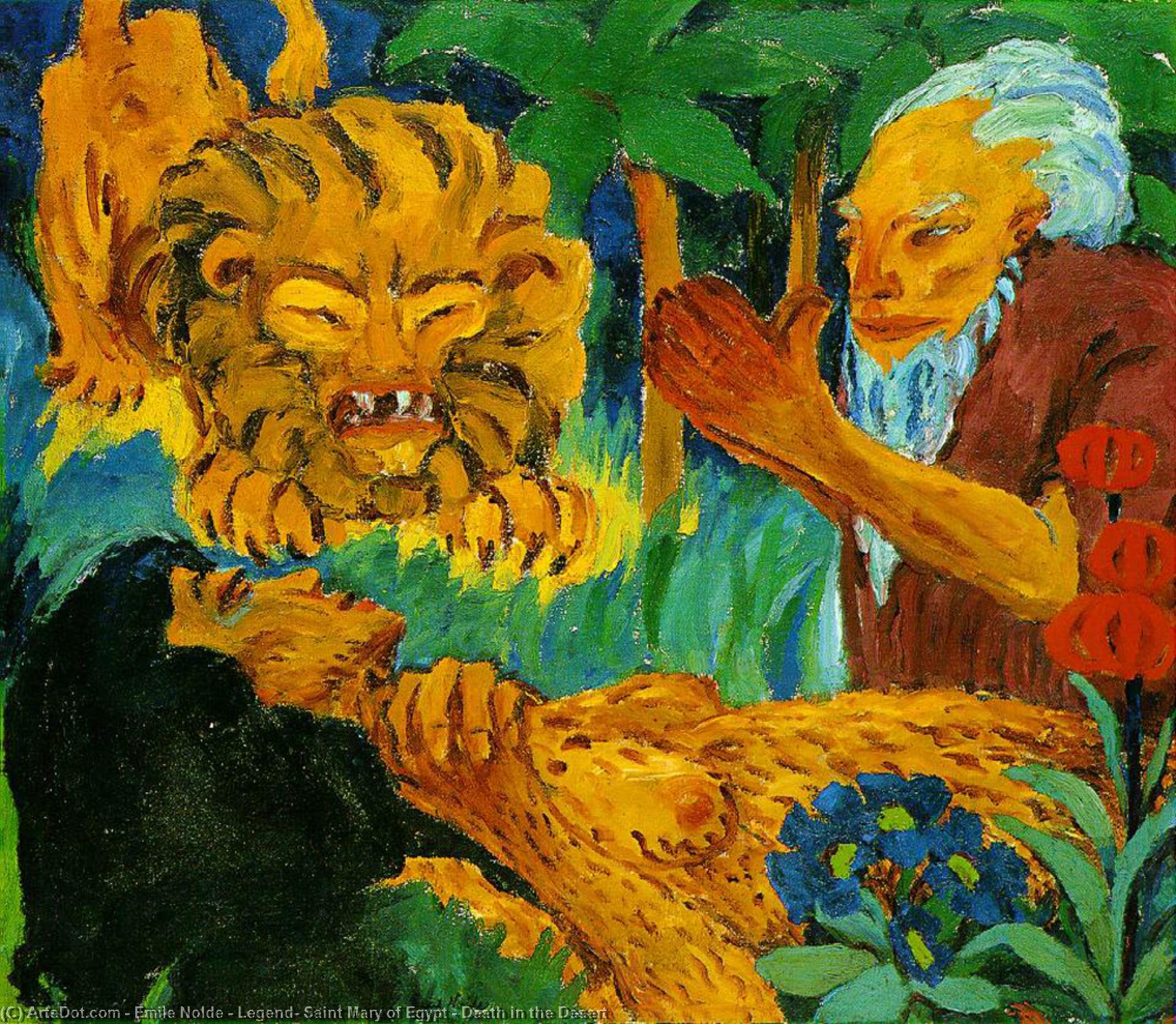 Legend- Saint Mary Of Egypt - Death In The Desert — Emile Nolde