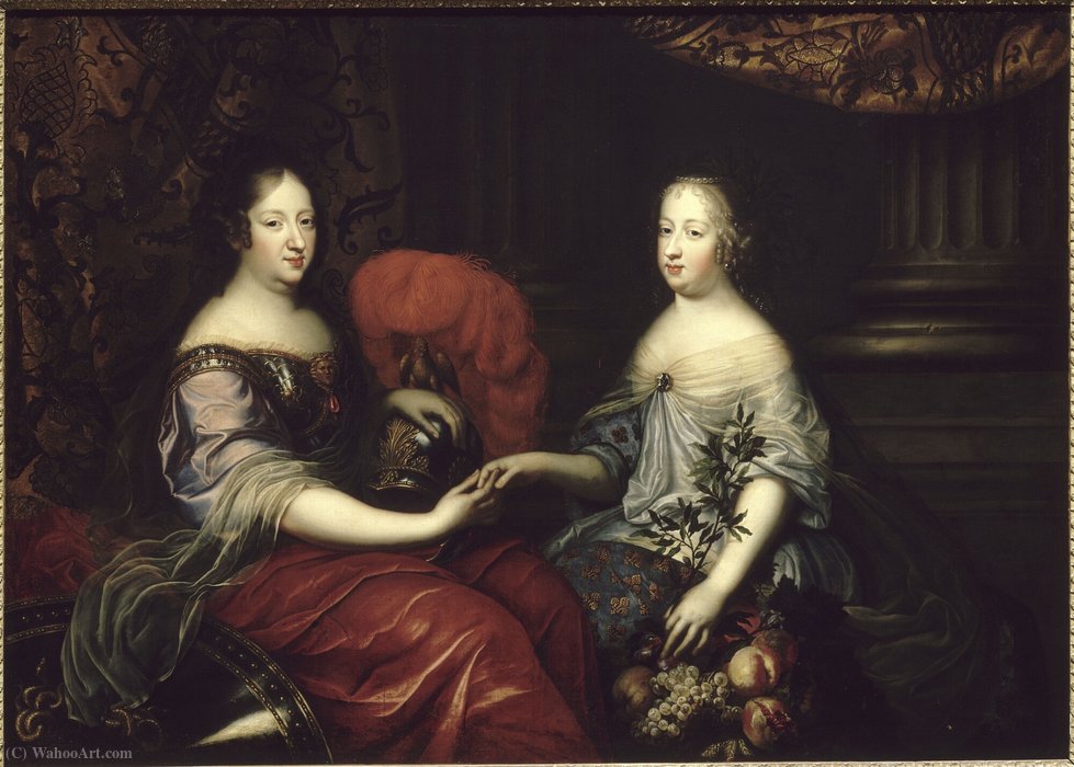 Anne Of Austria With Queen Marie Thérèse — Simon Renard De Saint André