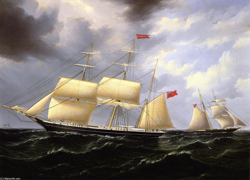 'josephine' With 'ariel' Behind — James Edward Buttersworth