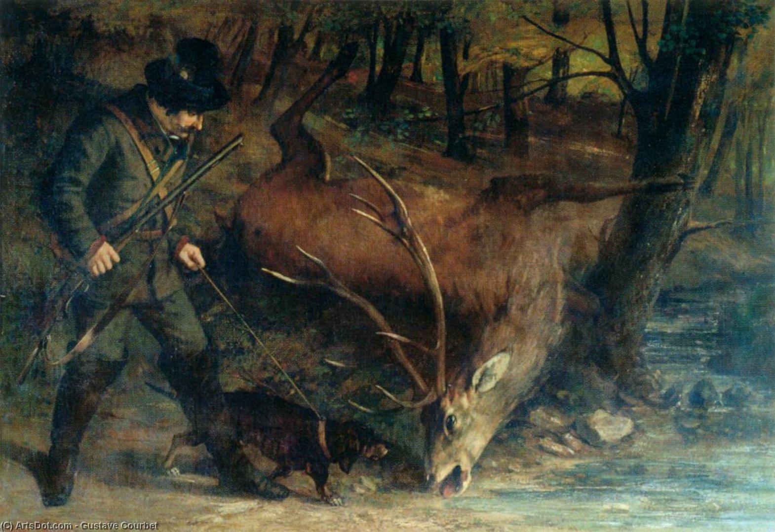 The German Huntsman — Gustave Courbet