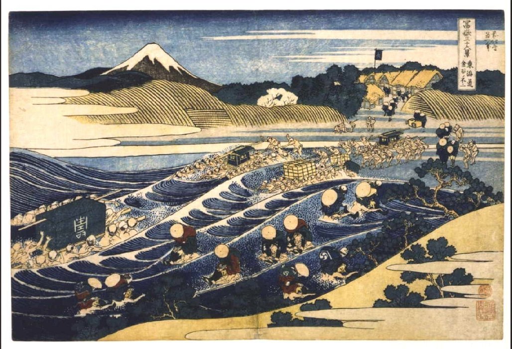 Fuji From Kanaya On The Tokaido — Katsushika Hokusai