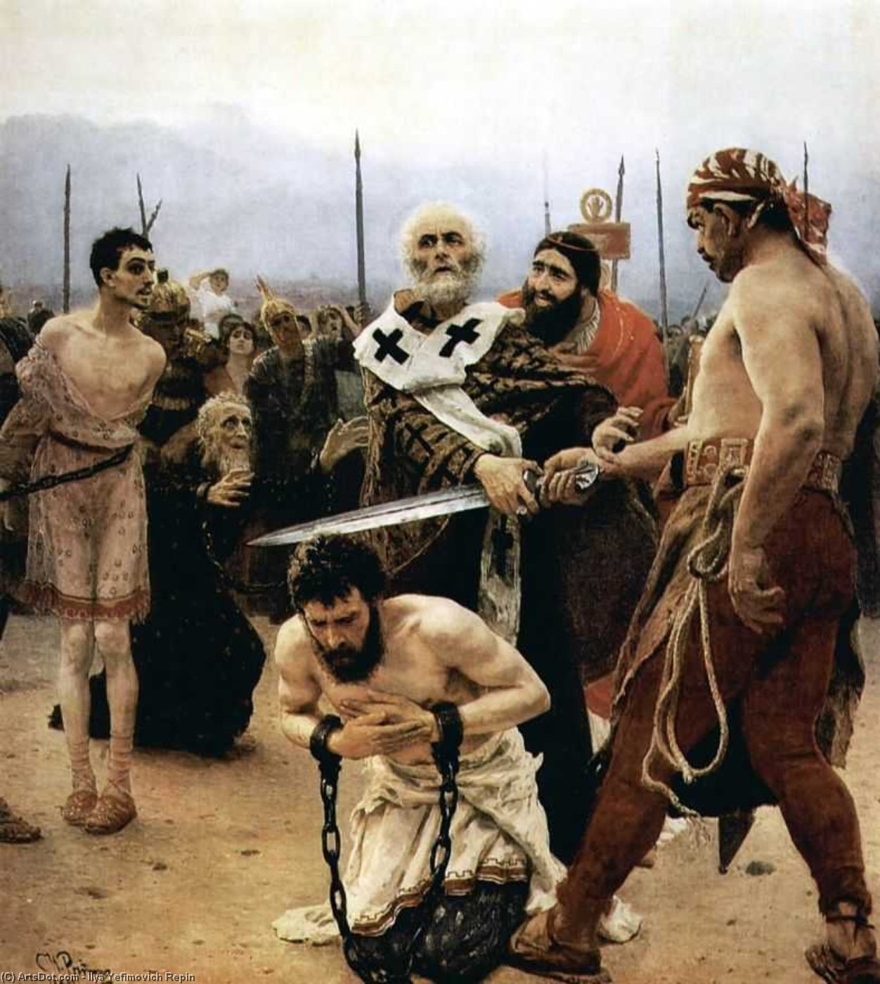 St. Nicholas Saves Three Innocents From Death. — Ilya Yefimovich Repin