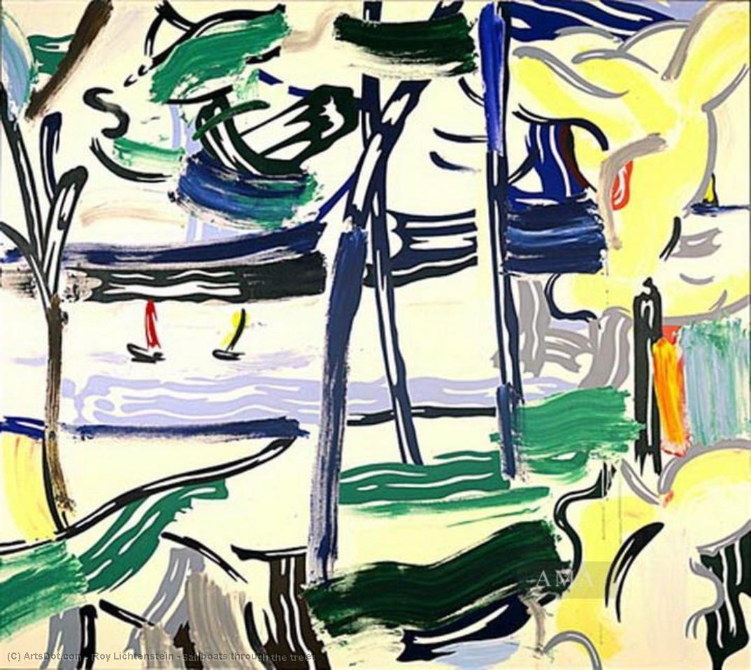 Sailboats Through The Trees — Roy Lichtenstein