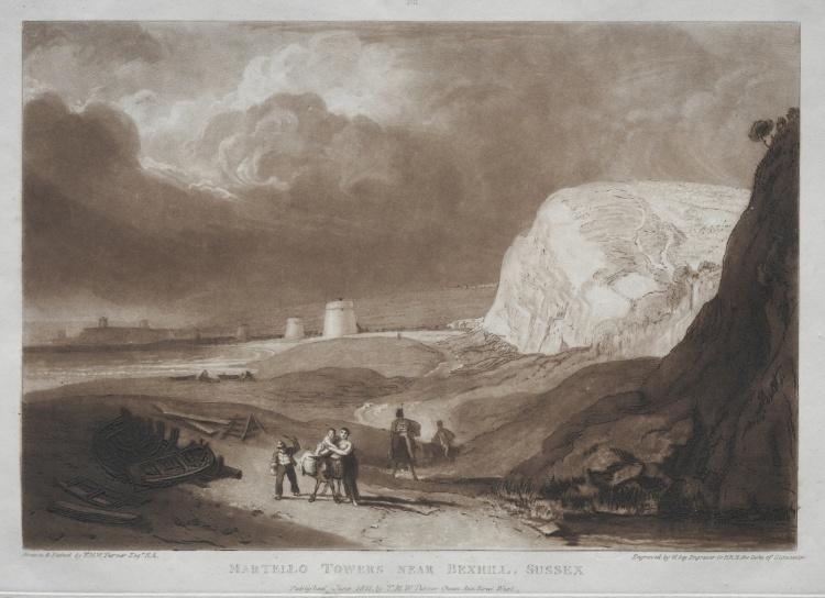 Martello Towers, Near Bexhill, Sussex — Joseph Mallord William Turner