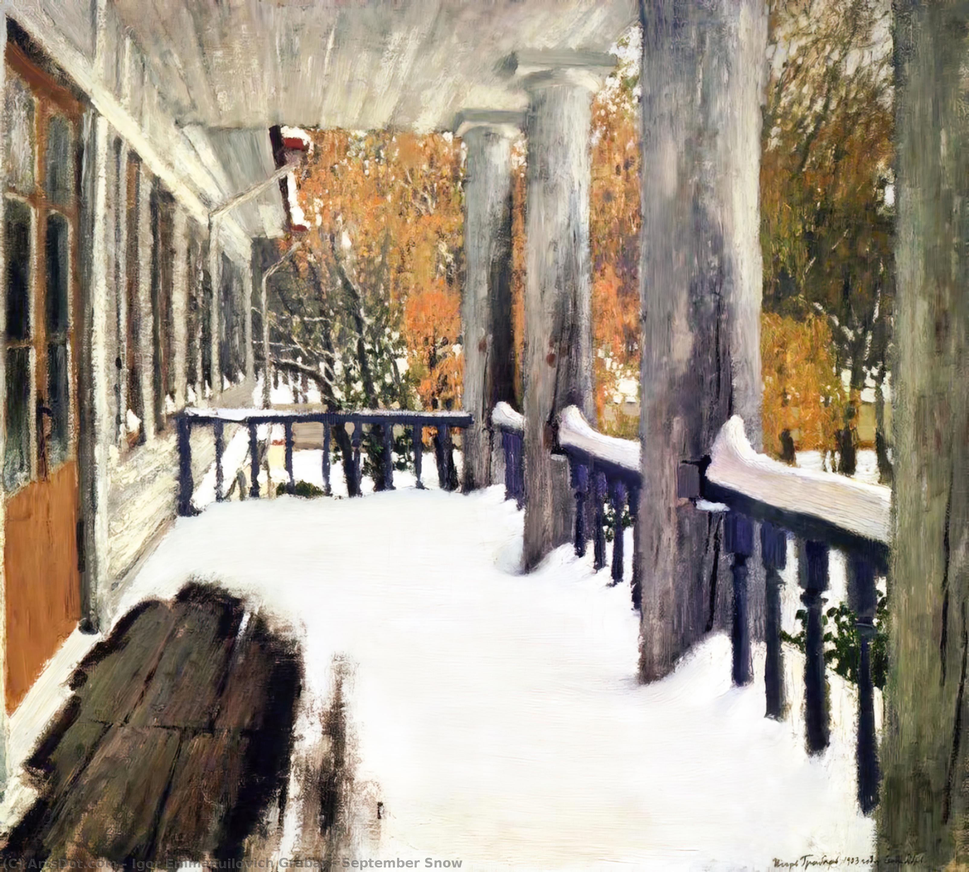 September Snow — Igor Emmanuilovich Grabar