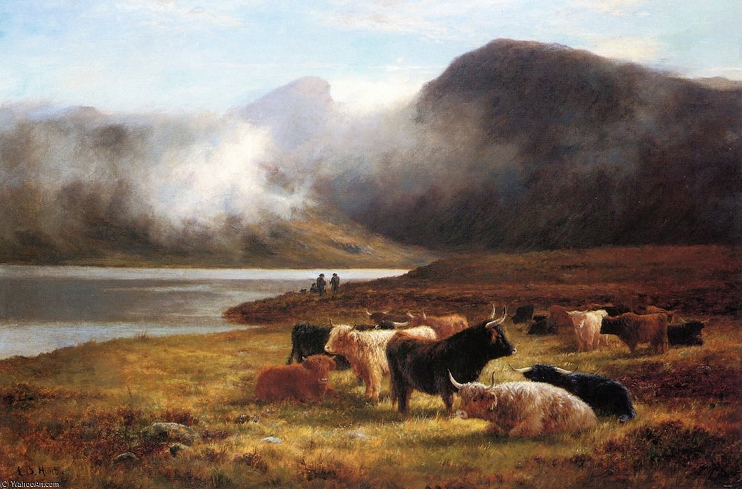 Evening In The Highlands — Louis Bosworth Hurt
