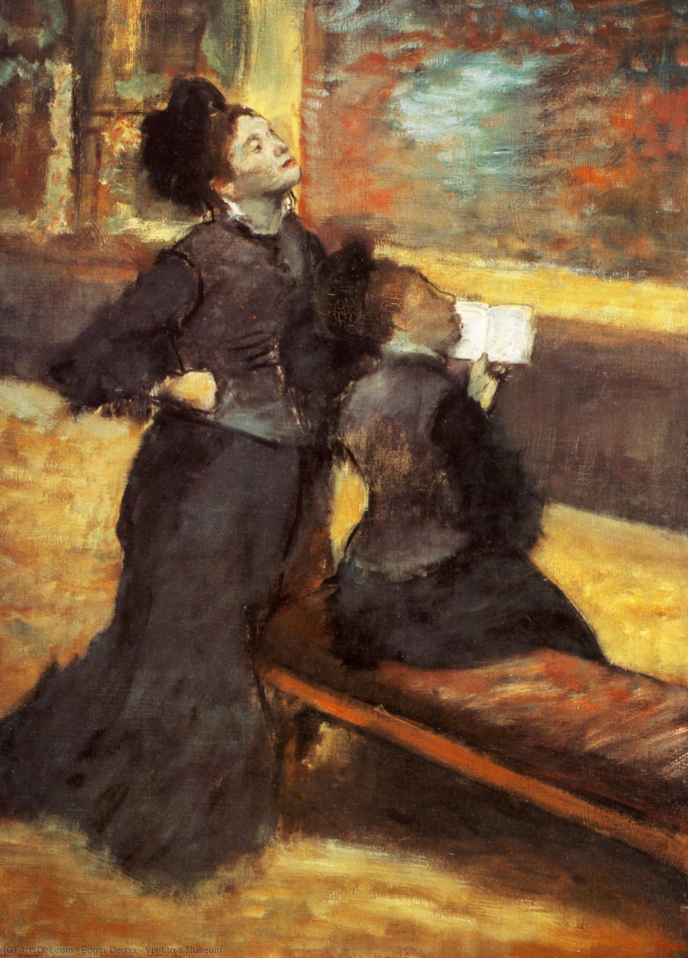 Visit To A Museum — Hilaire-germain-edgar Degas