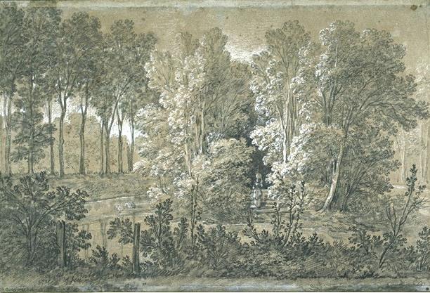 View Of The Arcueil Park — Jean-baptiste Oudry