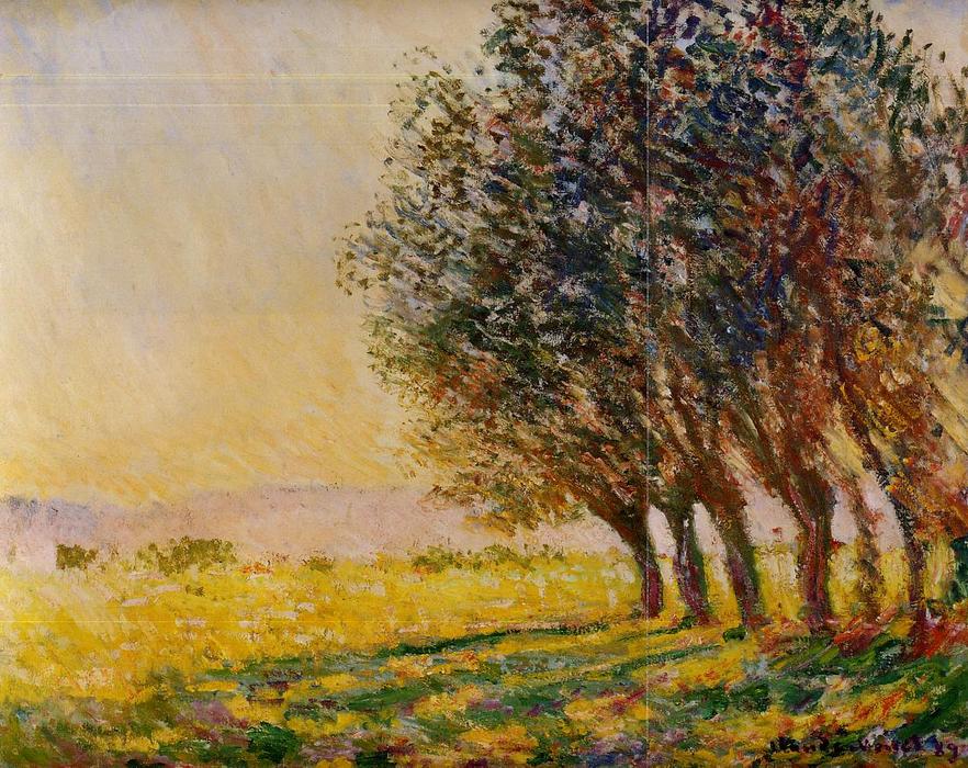 Willows At Sunset — Клод Моне