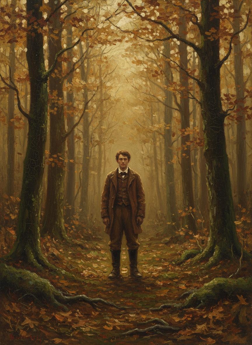 Der Einsame Wächter Im Bernsteinfarbenen Nebel — Lucie Rolland