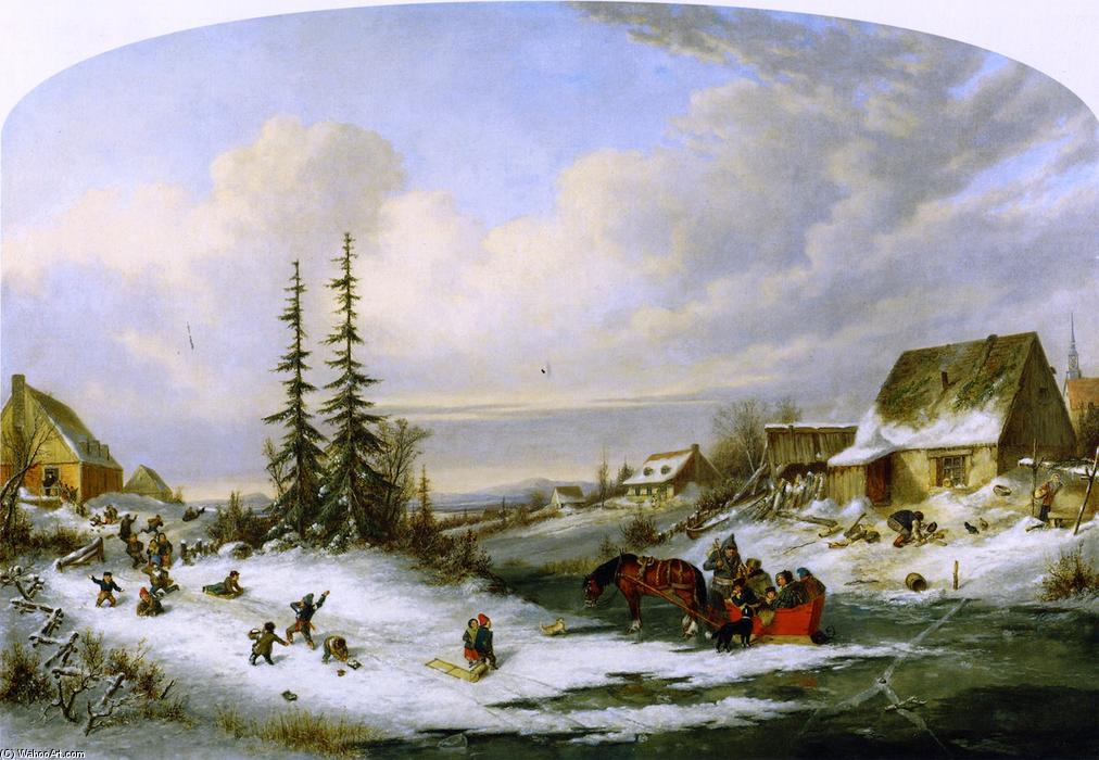 Playtime, Village School — Cornelius David Krieghoff