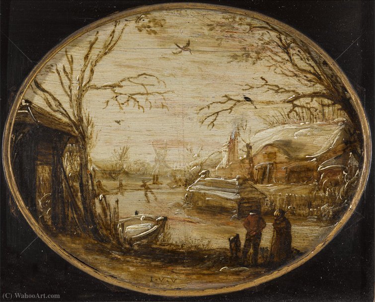 Winter Landscape. — Jan Van De Velde The Elder