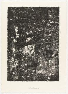 Devastating Water (l'eau Dévastatrice) From The Portfolio Waters, Stones, Sand (eaux, Pierres, Sable) From Phenomena (les Phénomènes) — Jean Philippe Arthur Dubuffet