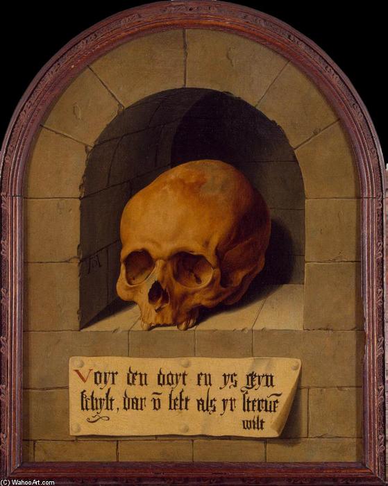 Skull In A Niche — Barthel Bruyn Der Ältere