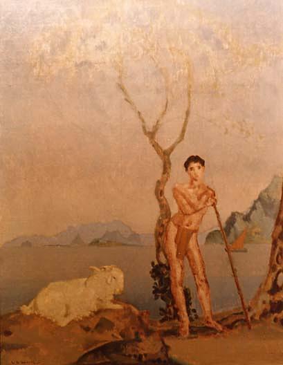 The Goat Herd, (painting) — Артур Боуэн Дэвис