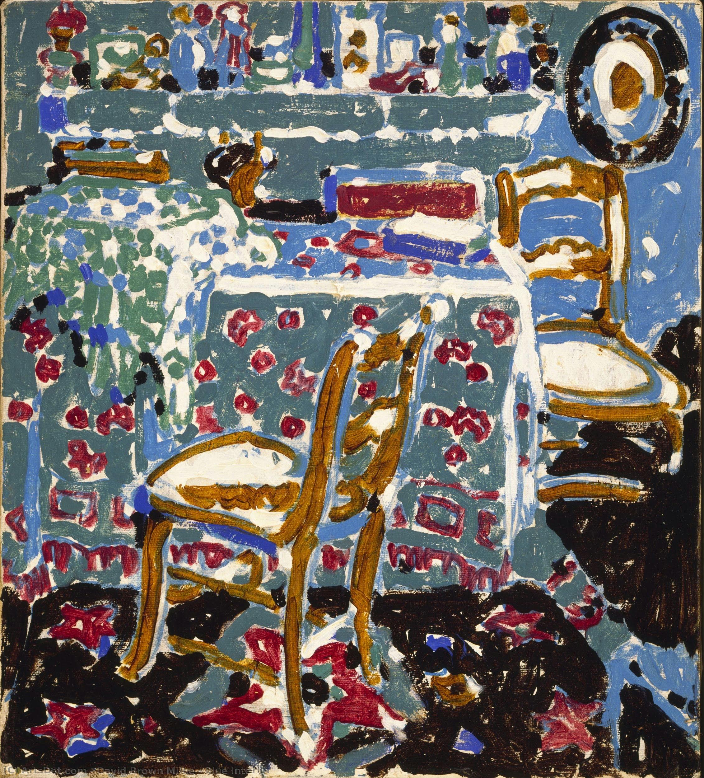 Blue Interior — Dejvid Braun Miln
