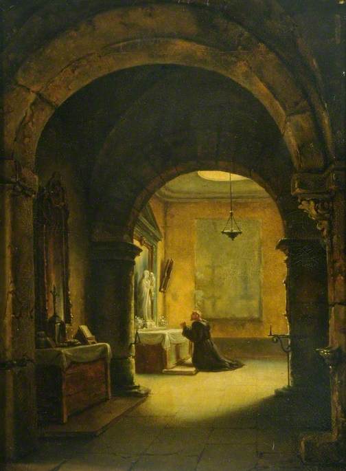 A Chapel In A Monastery — フランソワ・マリュス・グラネ