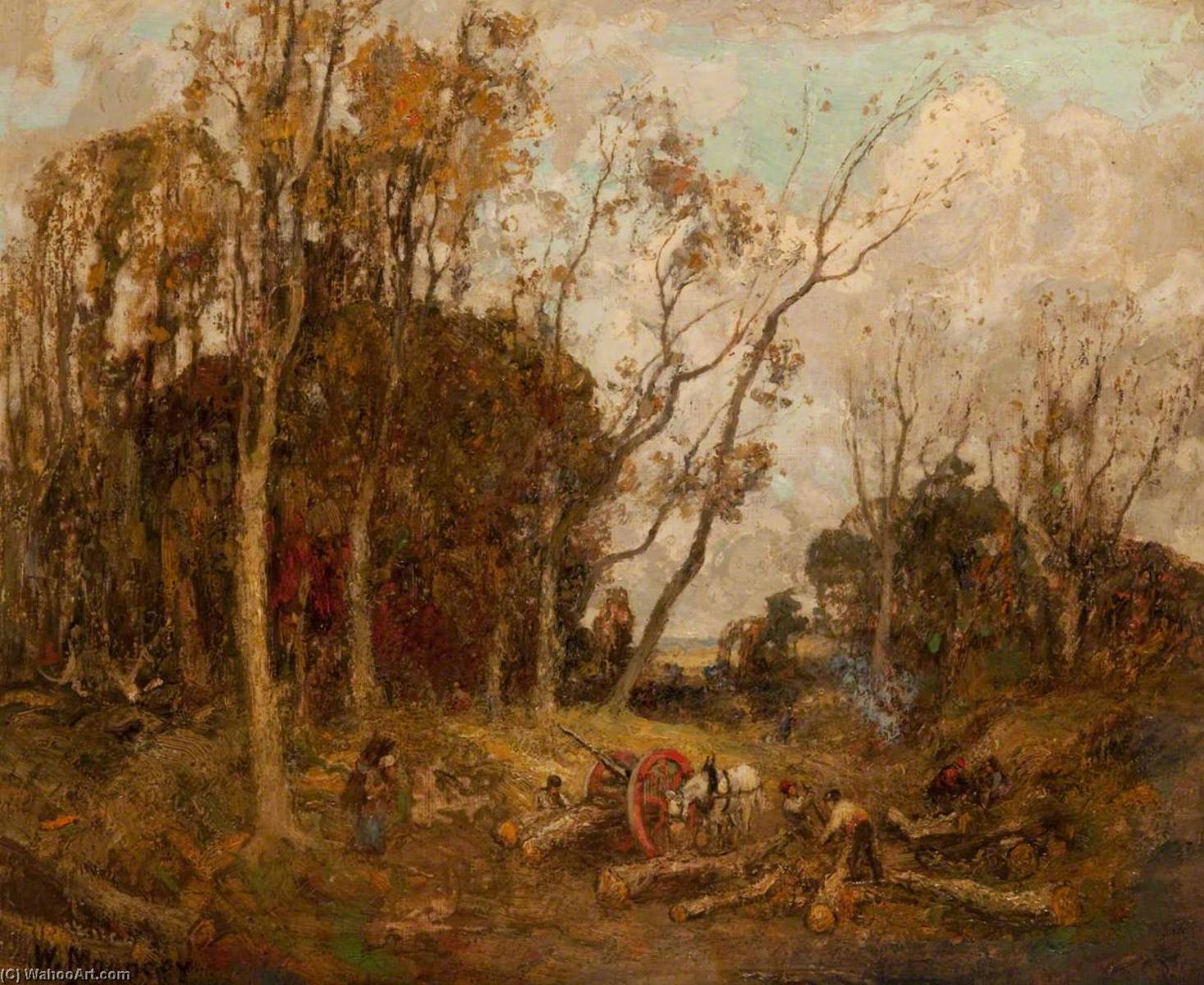 Carting Timber — William Mouncey