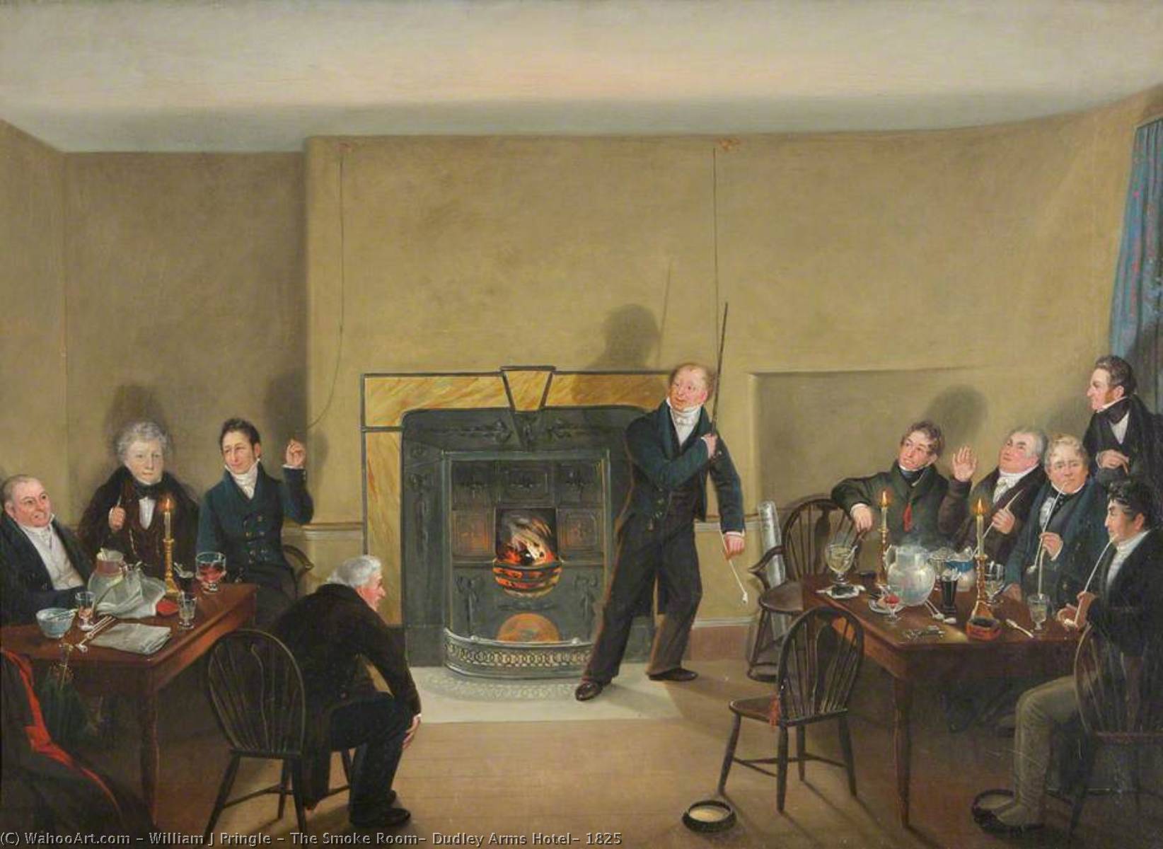 The Smoke Room, Dudley Arms Hotel, 1825 — William J Pringle