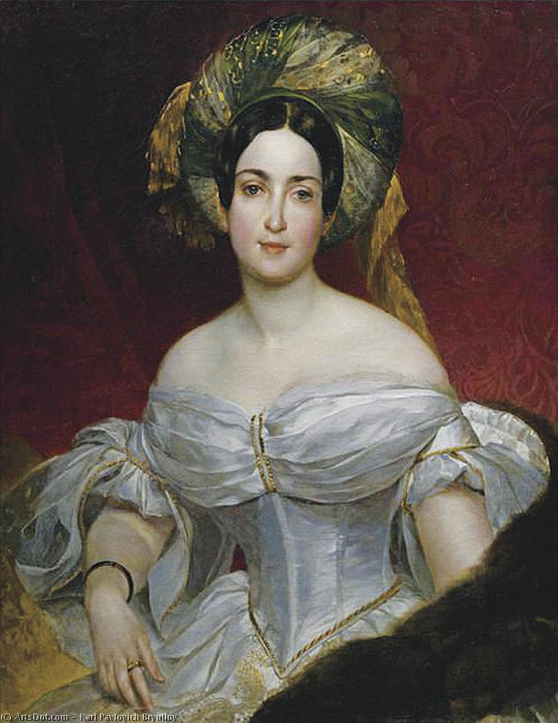 Portrait Of Aurora Demidova — Karl Pavlovich Bryullov
