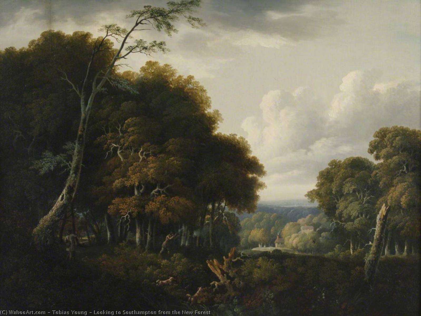 Looking To Southampton From The New Forest — Tobias Young