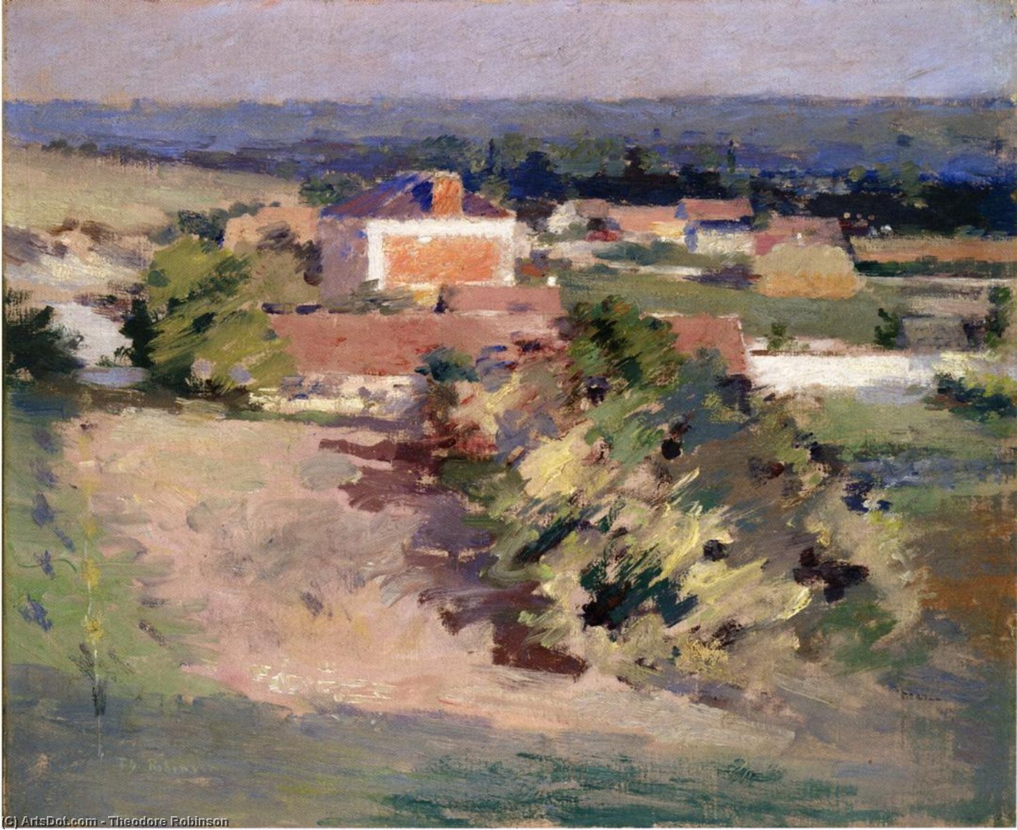 The Red House — Theodore Robinson
