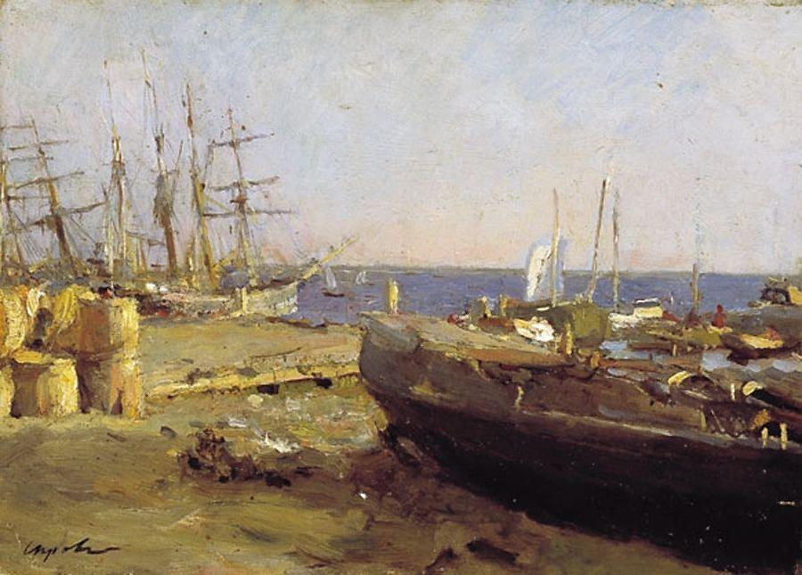 Fishing Vessels In Arkhangelsk — Valentin Alexandrovich Serov