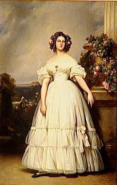 Marie Clementine Caroline D'orleans, Princesse De Saxe Cobourg Gotha (1817 1907) — Франц Зауэр Винтерхальтер
