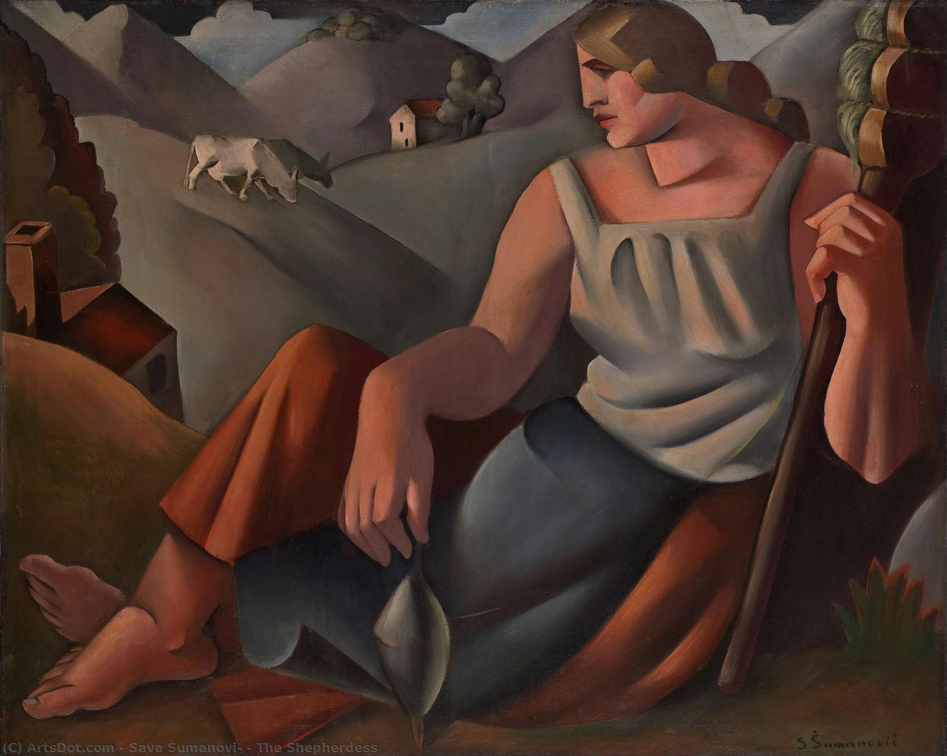 The Shepherdess — Sava Šumanović