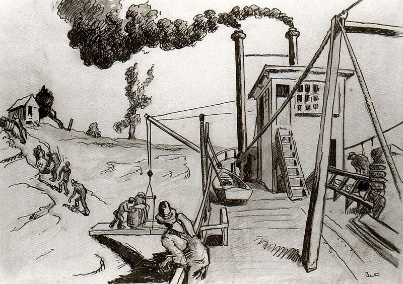 Loading Cotton Onto The Tennessee Belle — Thomas Hart Benton