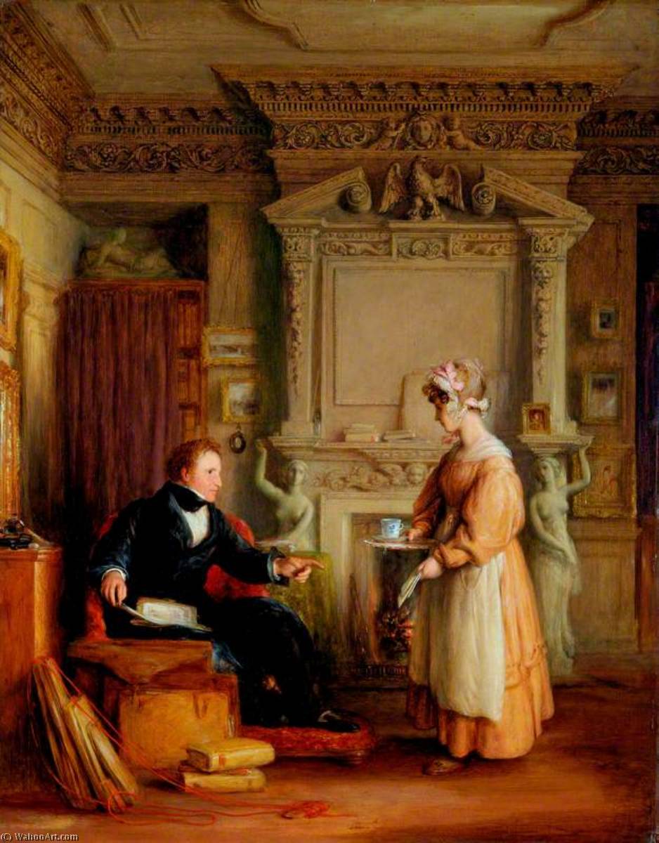Interior With John Sheepshanks (1787–1863) — William Mulready The Younger